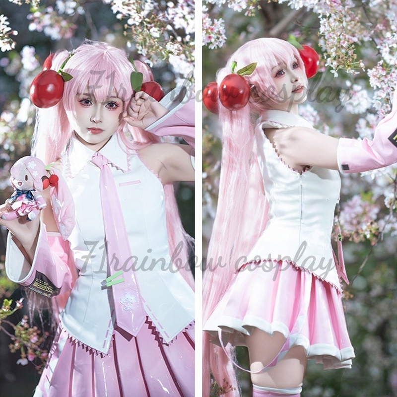 사쿠라 미쿠 코스프레 의상 미쿠 유니폼 JK 포뮬러 드 - Cosplay Anime N 리뷰 및 가격