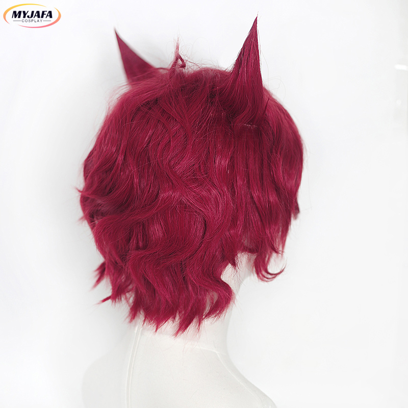세트 코스프레 가발 게임 LOL 하트스틸 세트 30cm - Anime Cosplay With Red Hair 리뷰 및 가격