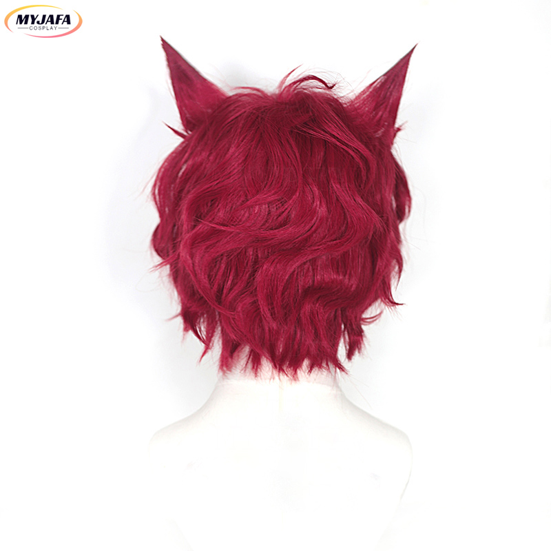 세트 코스프레 가발 게임 LOL 하트스틸 세트 30cm - Anime Cosplay With Red Hair 리뷰 및 가격