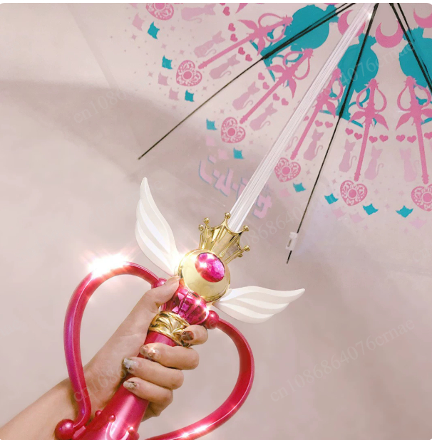 공주 귀여운 애니메이션 야광 세일러문 우산 핸드페인팅  - Sailor Moon Wand 리뷰 및 가격