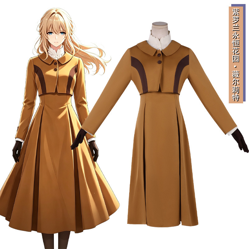 바이올렛 에버가든 여성용 코스프레 세트, 애니메이션 바 - Violet Evergarden Dress 리뷰 및 가격